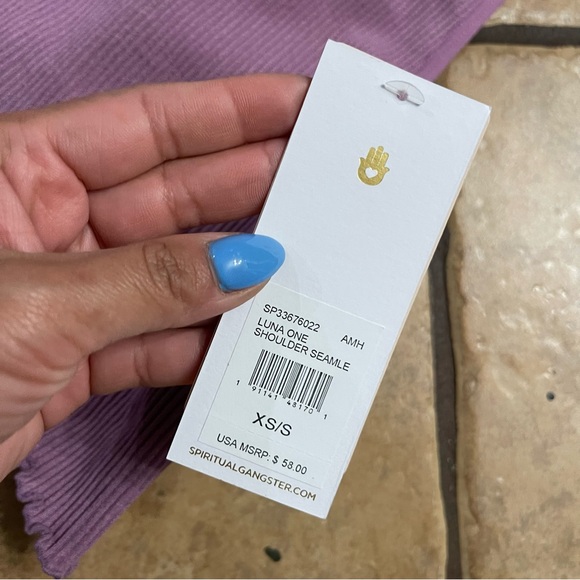 Spiritual Gangster | NWT! Love Sculpt 7/8 Ruffle Legging + One Shoulder Top XS - Picture 4 of 4